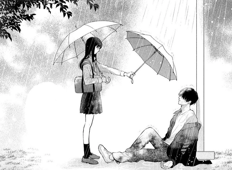 Ảnh đen trắng anime buồn