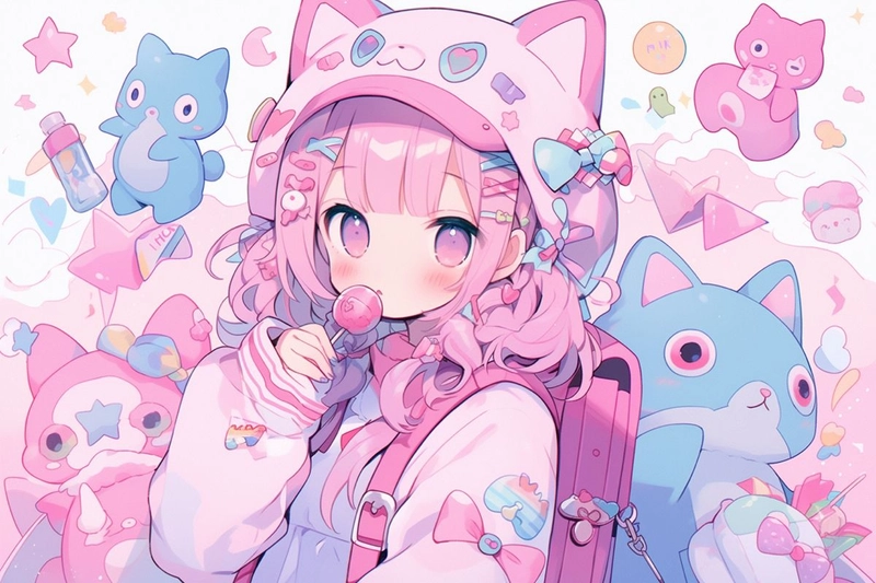 Ảnh gái xinh anime cute ngọt ngào