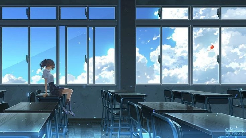 Hình ảnh anime nữ học sinh ngầu lạnh lùng