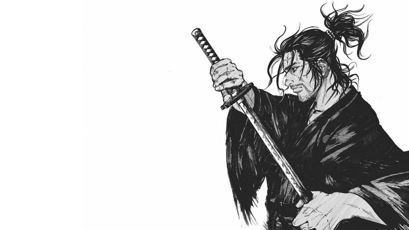 Hình ảnh nhân vật anime đen trắng