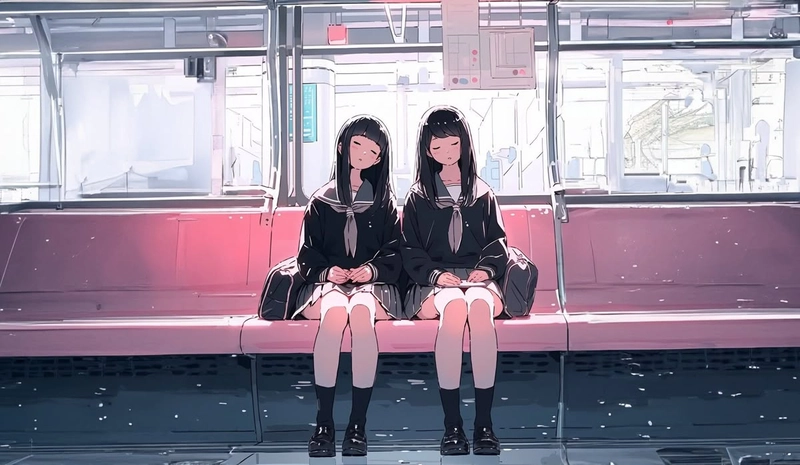 Ảnh anime nữ học sinh cute dễ mến
