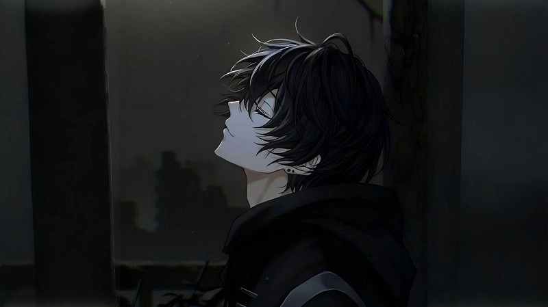 Ảnh Sad boy anime đẹp chất nghệ