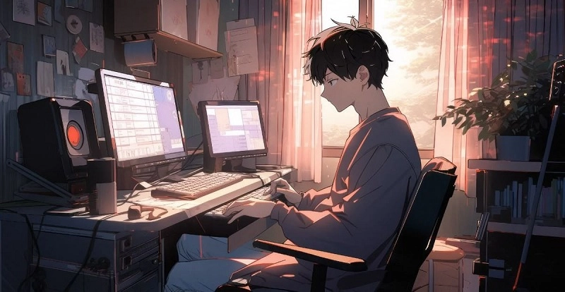 Hình Sad boy anime lạnh lùng cô độc