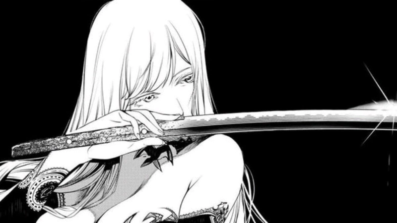 Ảnh nền anime trắng đen đơn giản