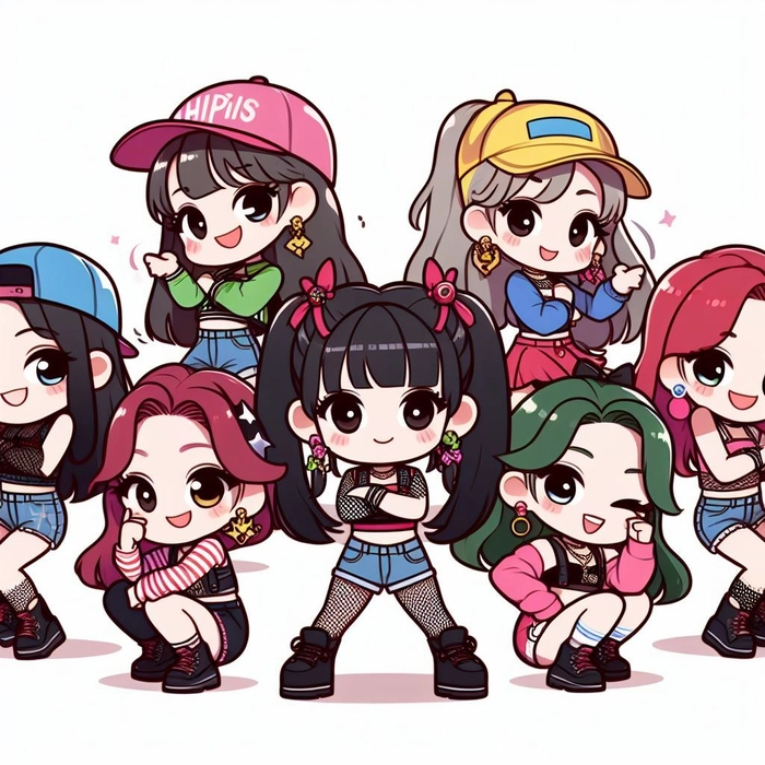 Ảnh BABYMONSTER chibi cute đầy sức hút
