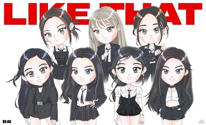 Ảnh BABYMONSTER chibi cute ngộ nghĩnh