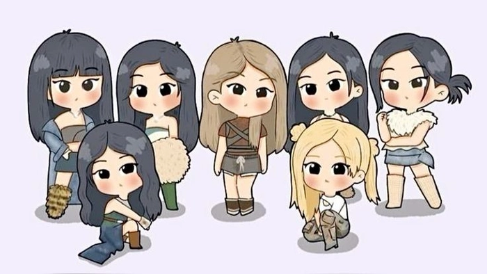 Ảnh BABYMONSTER chibi đẹp lung linh