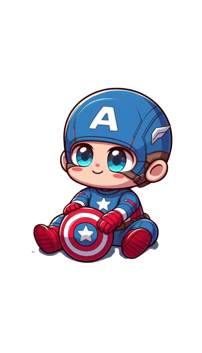 Ảnh Captain America chibi cực dễ thương
