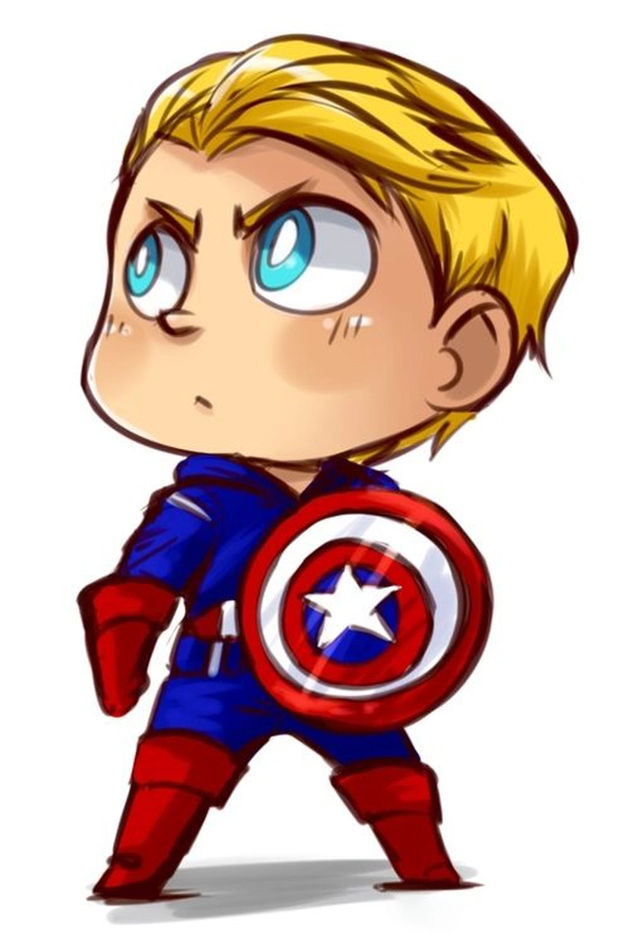 Ảnh Captain America chibi mới nhất
