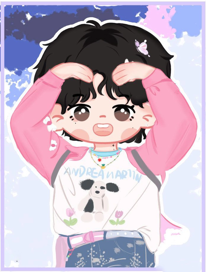 Ảnh Chu Chí Hâm chibi siêu đáng yêu