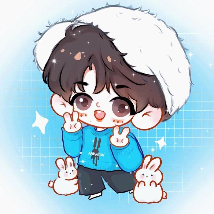 Ảnh Chu Chí Hâm cute chibi cực xinh