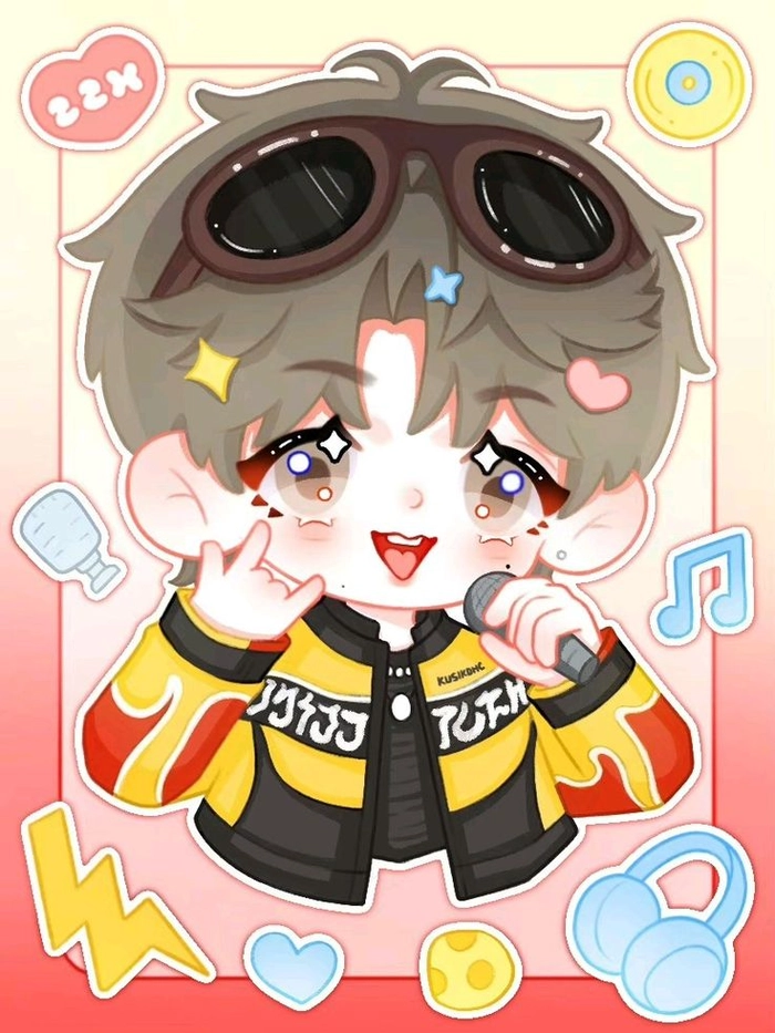 Ảnh Chu Chí Hâm ngầu trong phong cách chibi