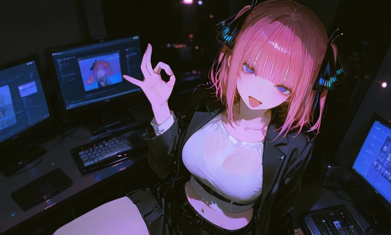 Hình ảnh con gái cute anime trong sáng