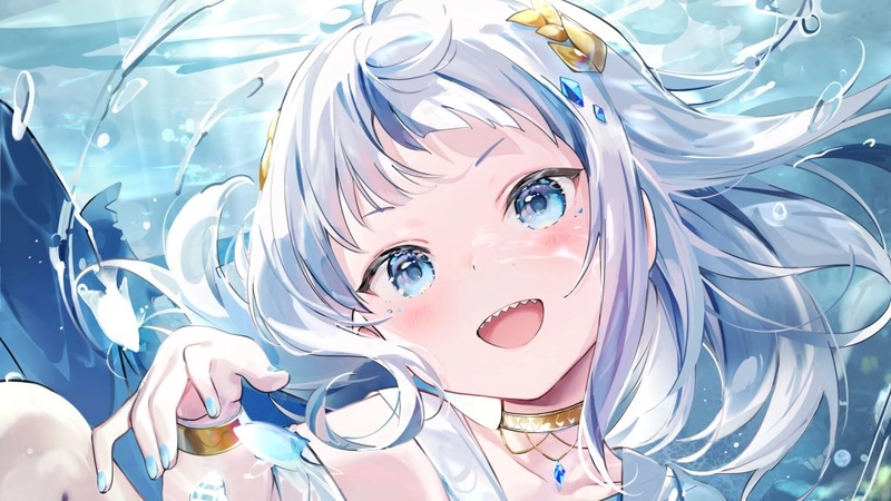 Hình ảnh con gái anime cute tinh khôi