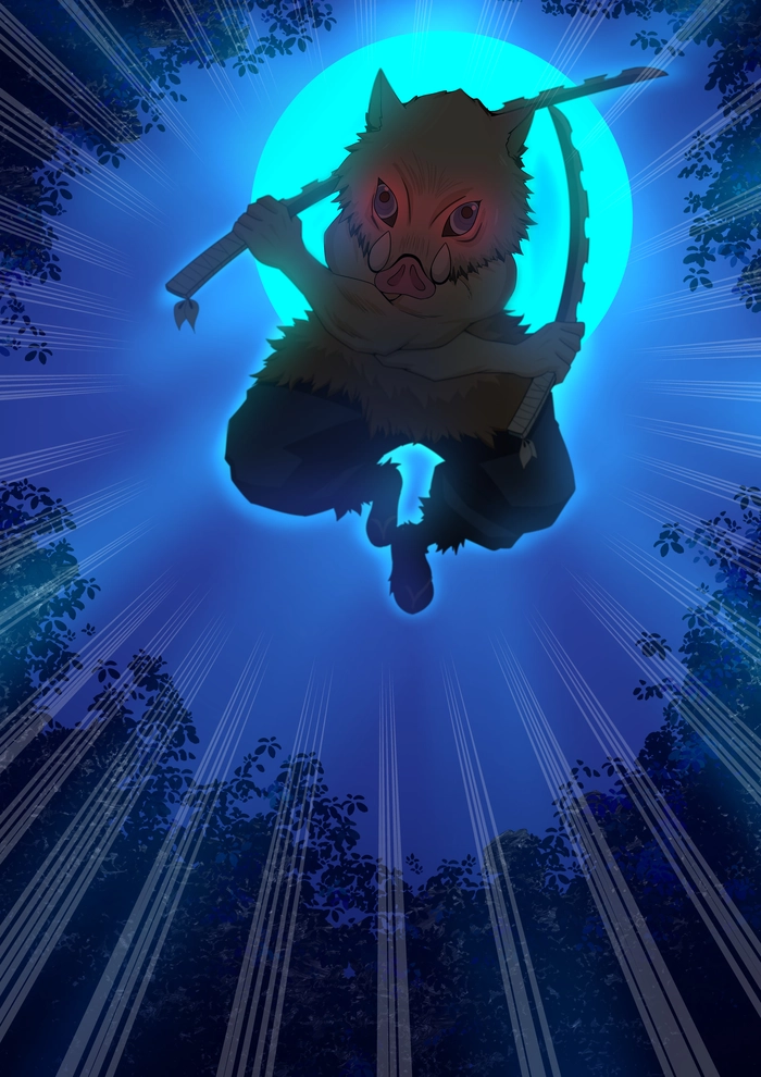 Ảnh Inosuke ngầu cá tính