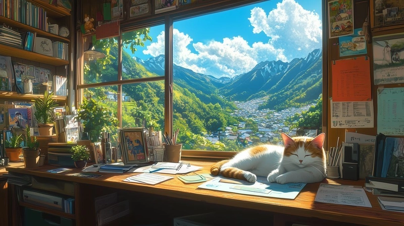 Hình ảnh mèo anime cá tính độc lạ