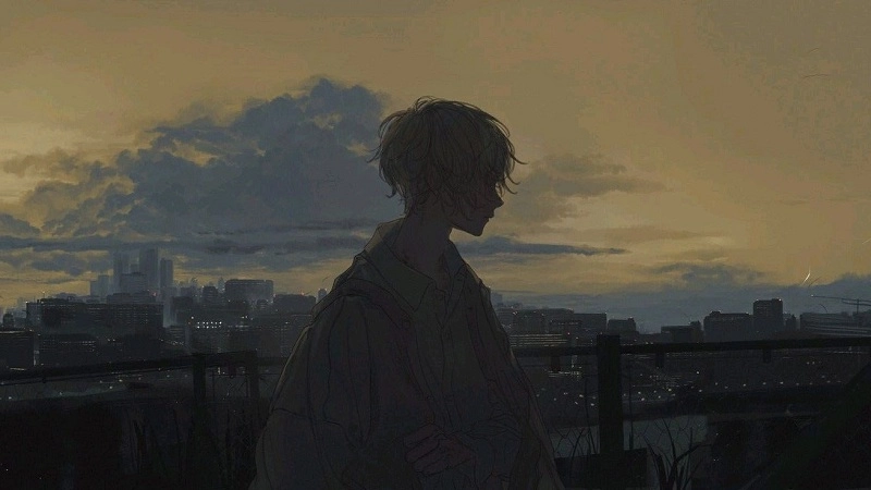 Ảnh Sadboiz anime làm ảnh nền cực ngầu