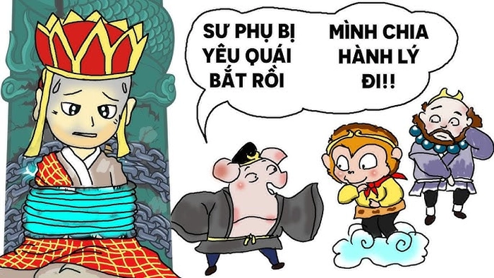 Ảnh Tây Du Ký chibi 4 thầy trò đáng yêu