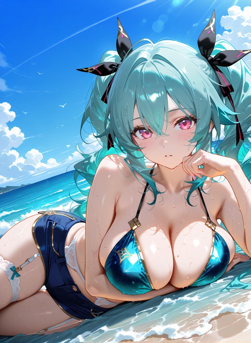 Ảnh anime bikini nữ thần thái cuốn hút
