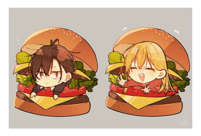 Ảnh anime cặp đôi chibi cute đáng yêu