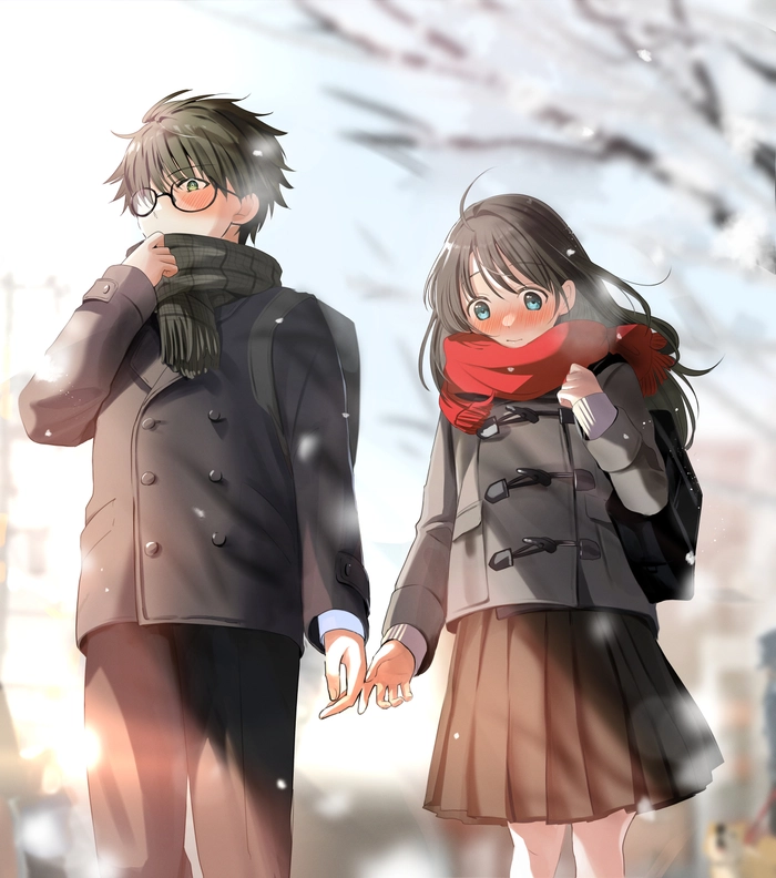 Ảnh anime cặp đôi yêu nhau cute