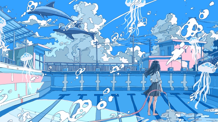 Ảnh anime chill lofi đẹp làm wallpaper