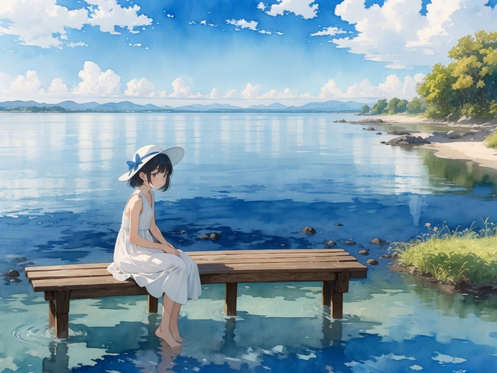 Ảnh anime chill lofi vibe thư giãn