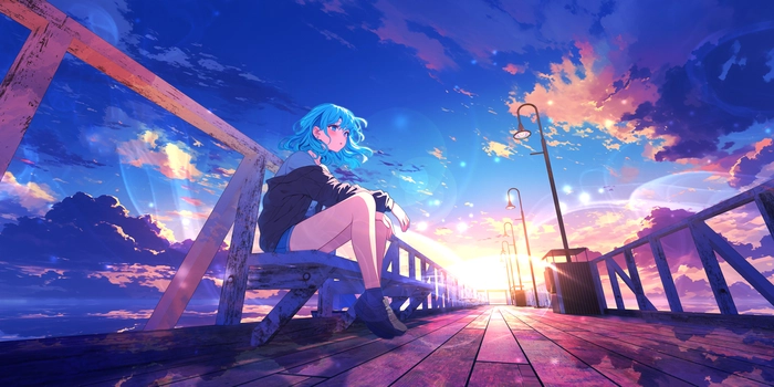 Ảnh anime lofi chill lung linh