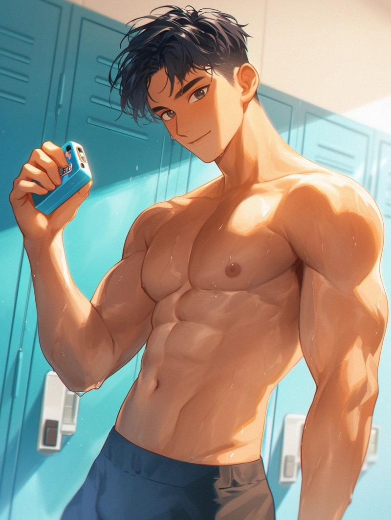Ảnh anime nam 6 múi quyến rũ