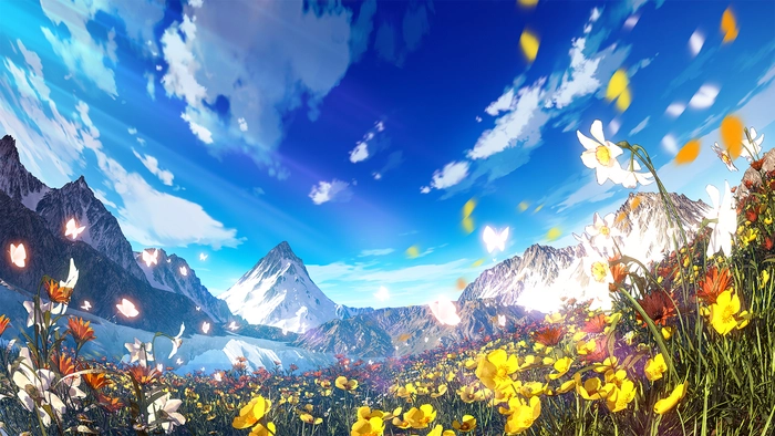 Ảnh anime phong cảnh mùa hè đẹp nhất