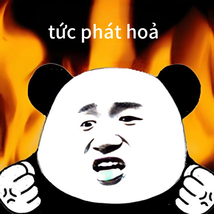 Ảnh chế meme gấu trúc bất lực độc lạ