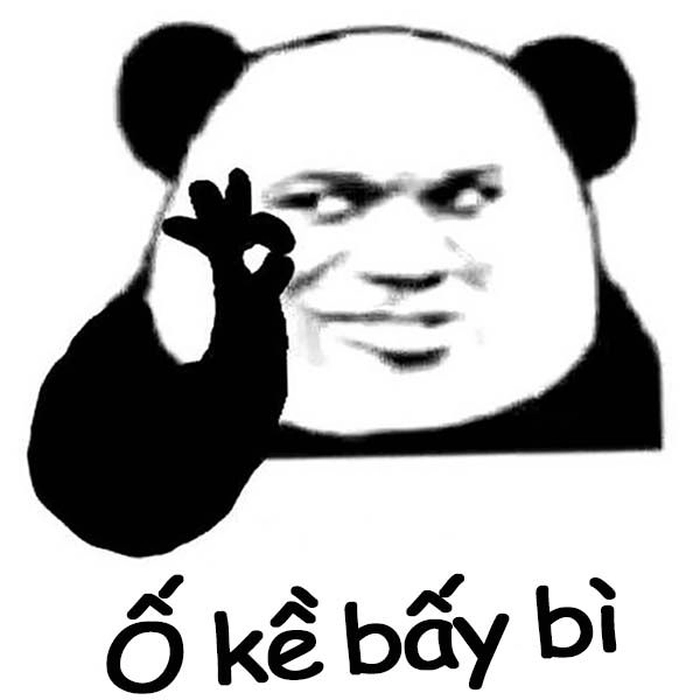 Ảnh chế meme gấu trúc ok