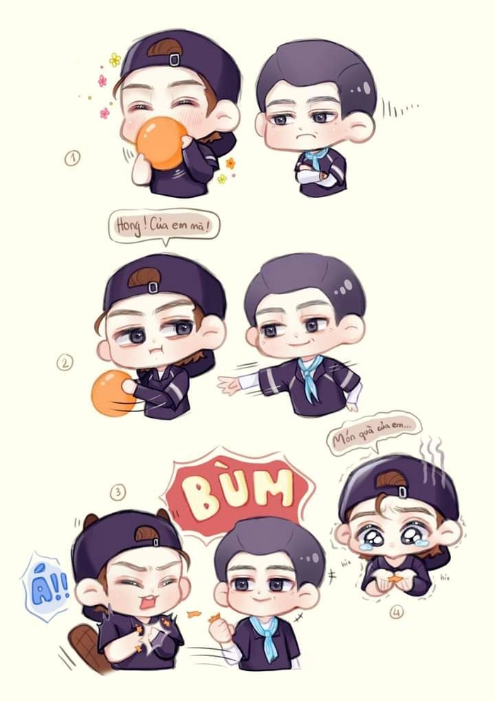 Ảnh chibi Anh Trai Vượt Ngàn Chông Gai cute vui nhộn