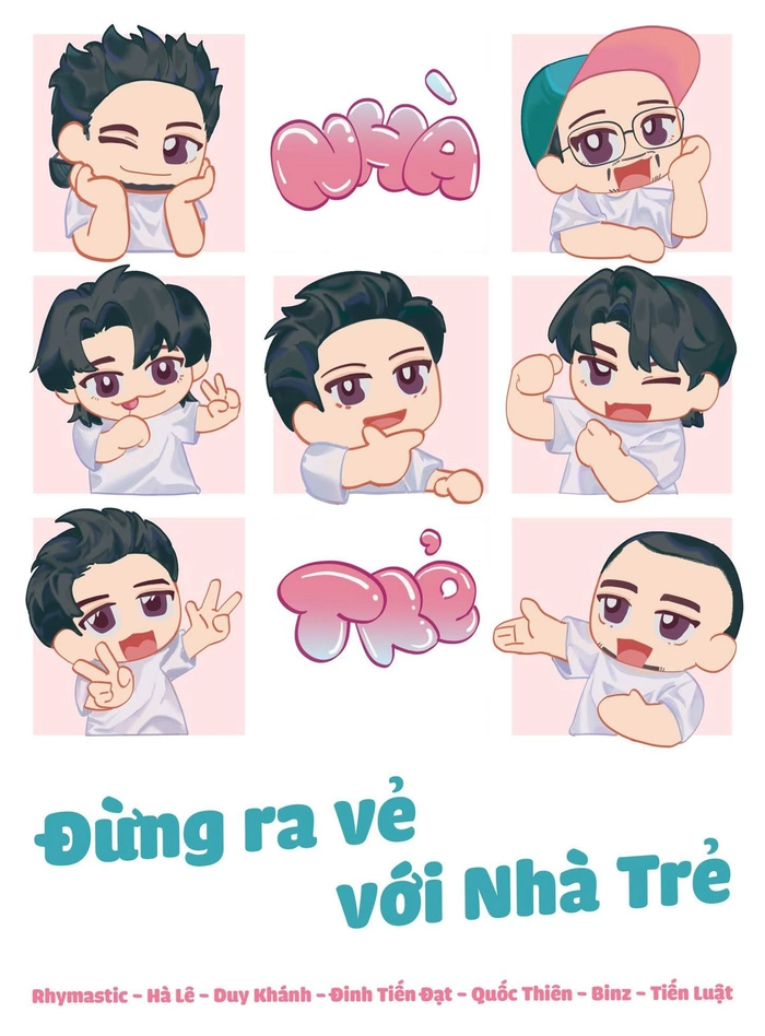 Ảnh chibi Anh Trai Vượt Ngàn Chông Gai nghệ sĩ hài hước