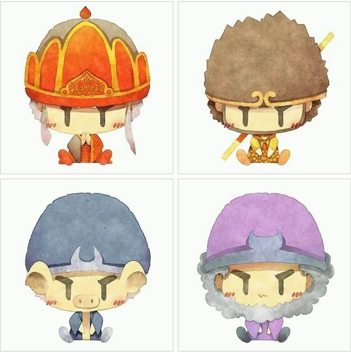 Ảnh chibi Tây Du Ký phiên bản ngộ nghĩnh và đáng yêu