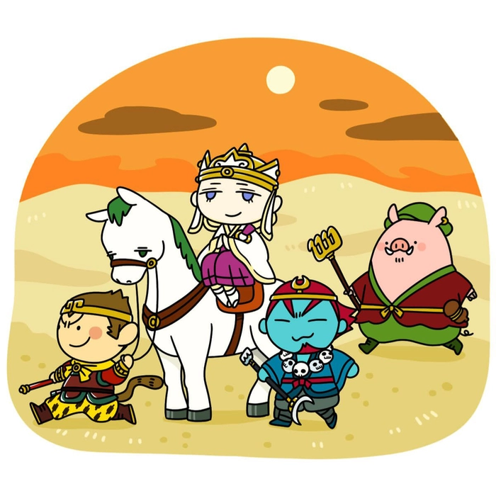 Ảnh chibi Tây Du Ký phong cách hoạt hình