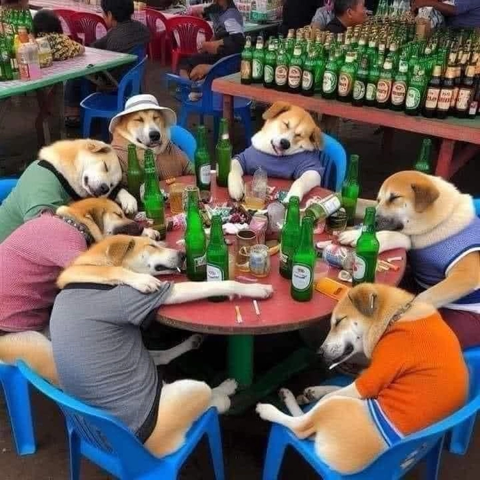 Ảnh chó mèo meme hài siêu chất