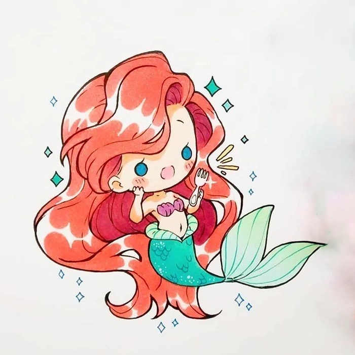 Ảnh công chúa Disney chibi đáng yêu