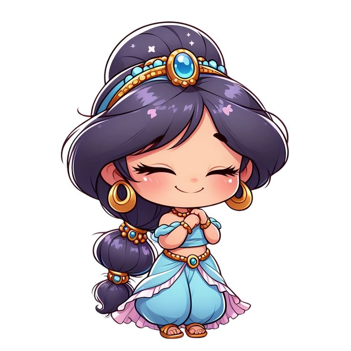 Ảnh công chúa Disney chibi siêu xinh