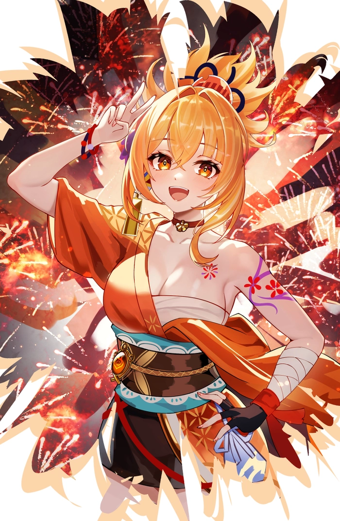 Ảnh fanart Yoimiya đẹp mang tính nghệ thuật
