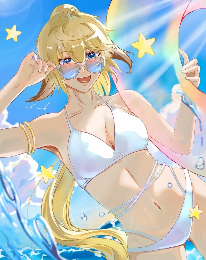 Ảnh gái anime mặc bikini đẹp ngầu