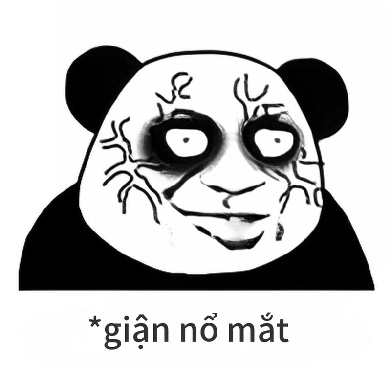 Ảnh gấu trúc meme mắt thâm cực kỳ đáng nhớ