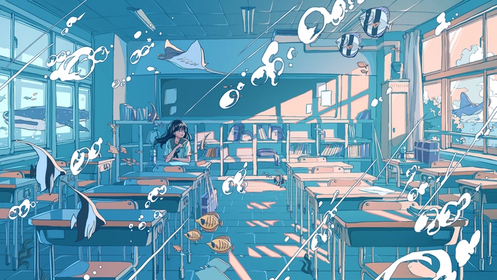 Ảnh lofi chill anime đẹp mơ mộng