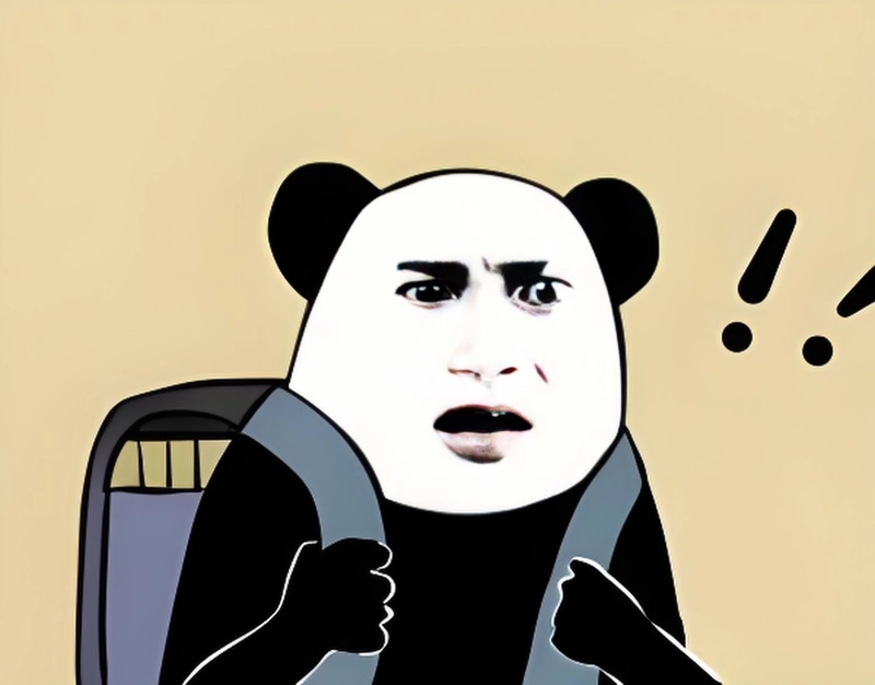 Ảnh meme gấu trúc ngạc nhiên đáng nhớ