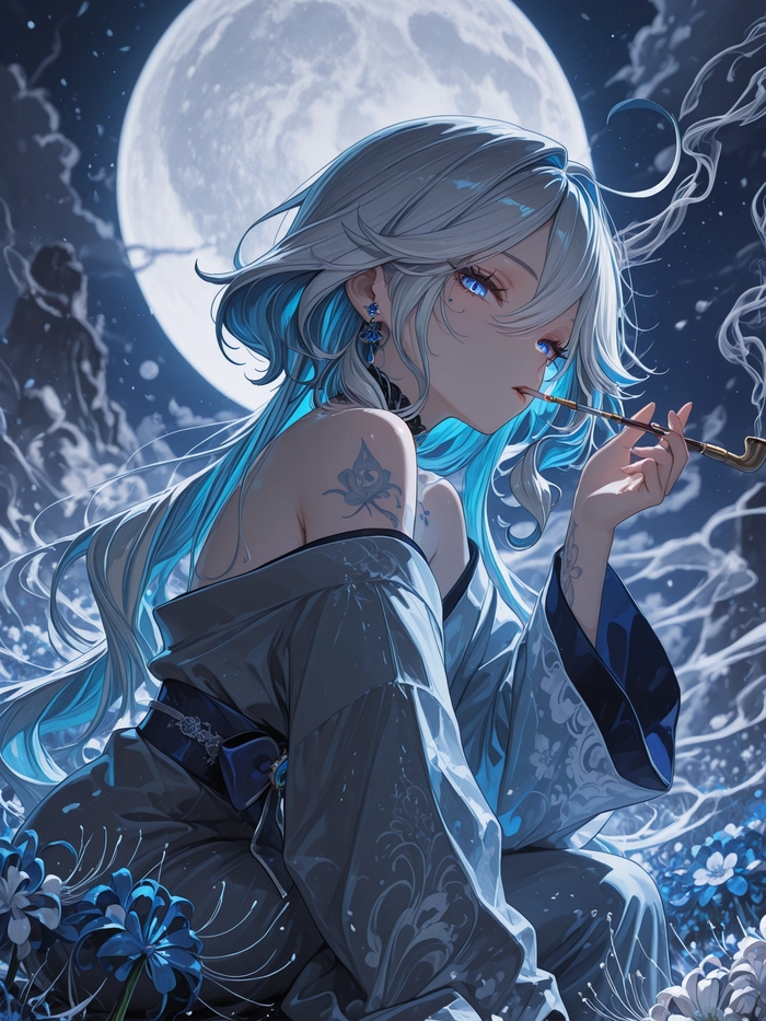 Ảnh nữ ngầu anime lạnh lùng quyến rũ