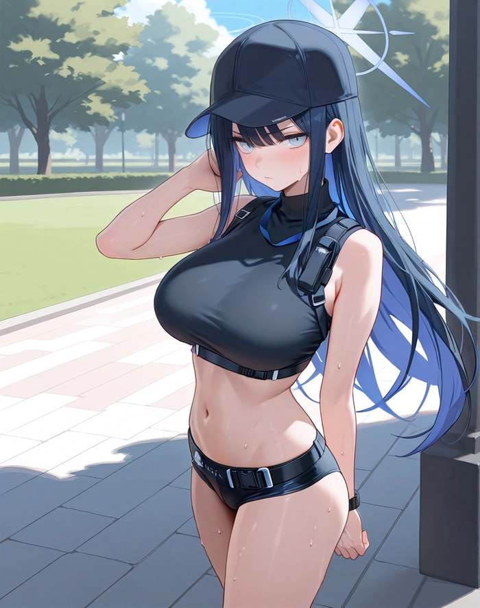 Blue Archive Saori sexy trong hình nền đẹp