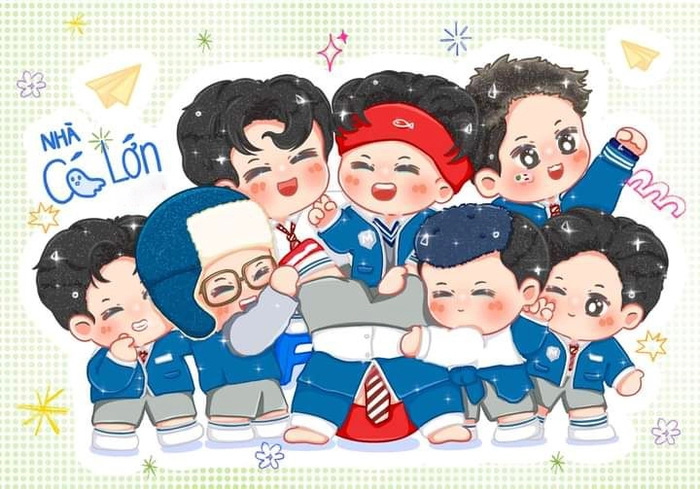 Bộ ảnh chibi Anh Trai Vượt Ngàn Chông Gai dễ thương