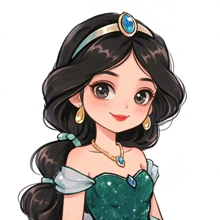 Bộ ảnh công chúa Disney chibi đẹp mắt