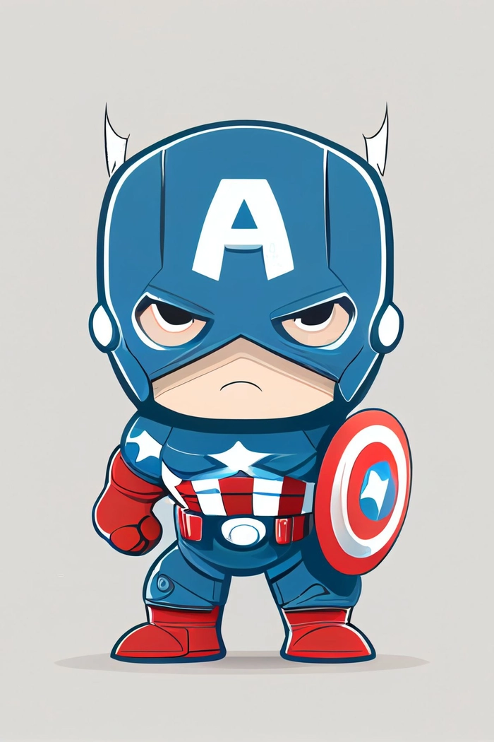 Bộ sưu tập chibi Captain America siêu cute