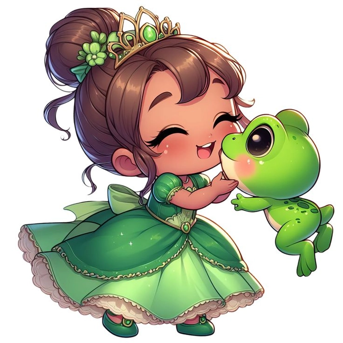 Công chúa Disney chibi cute dễ thương
